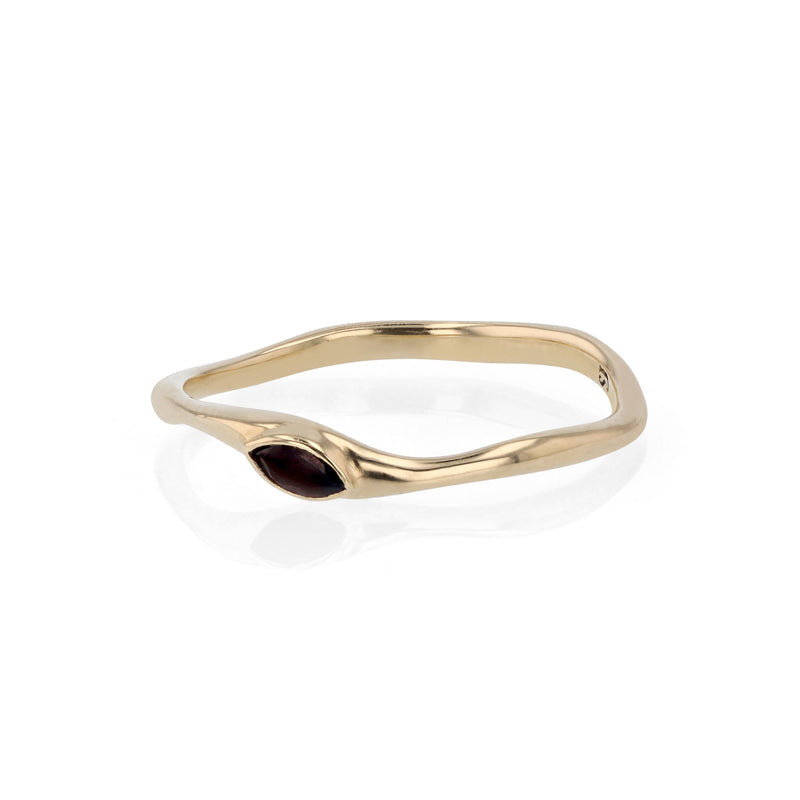 Winedark Form Ring Gold | Sarah & Sebastian