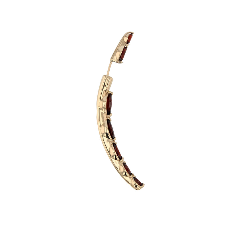 Single Winedark Shard Earring Gold | Sarah & Sebastian