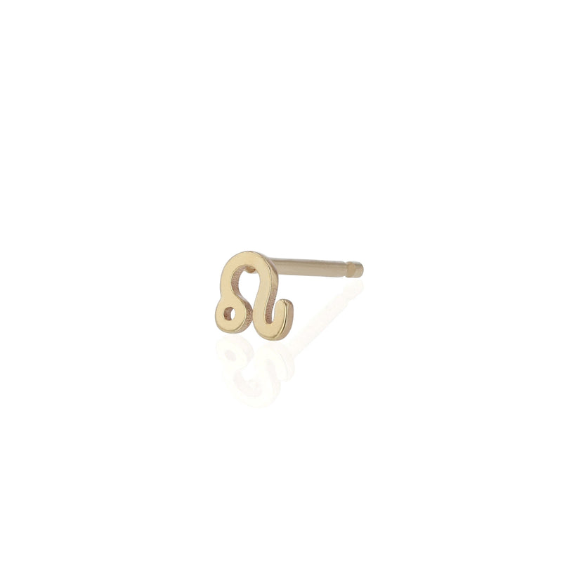 Single Zodiac Earring Yellow Gold | Sarah & Sebastian